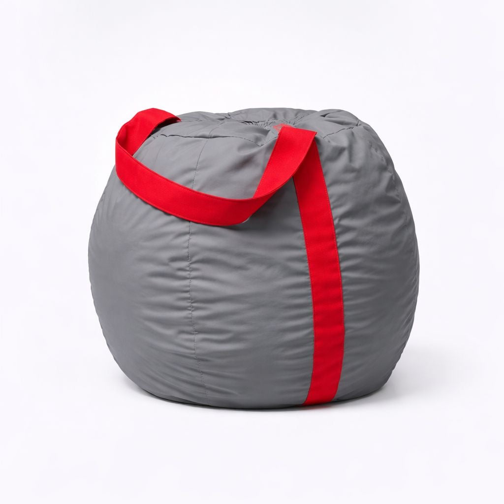 Beachball Gris con Rojo