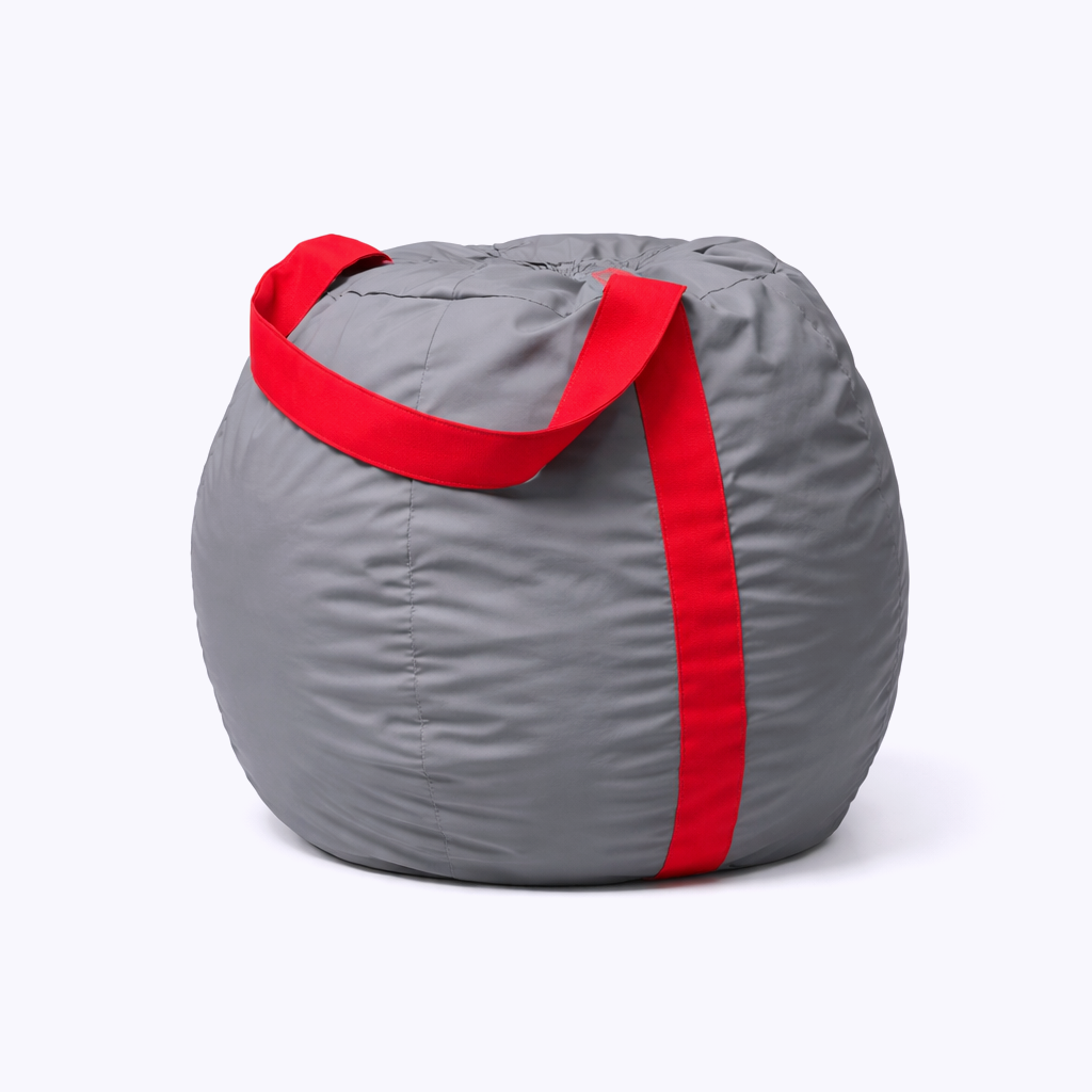 Beachball Gris con Rojo